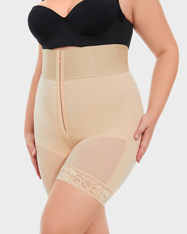 Shorts Ultra Altos de Cintura con Hueso