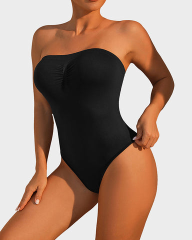 Strapless Tummy Control Sculpting Bodysuit