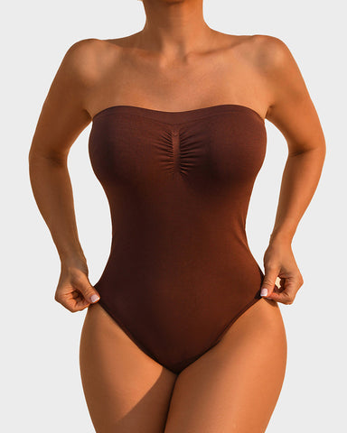 Strapless Tummy Control Sculpting Bodysuit