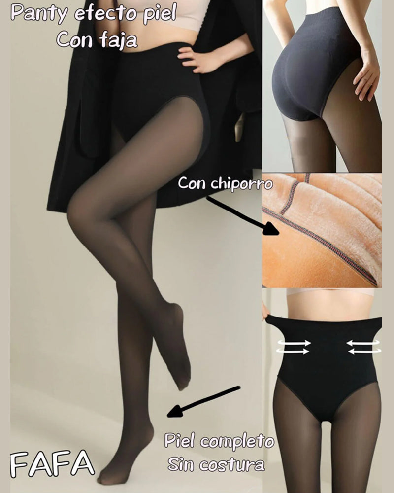 High Wasit Sculpting Fleece Lined Tights