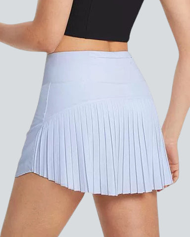 Woman High Waisted Lightweight Athletic Shorts Tennis Skirt Pockets