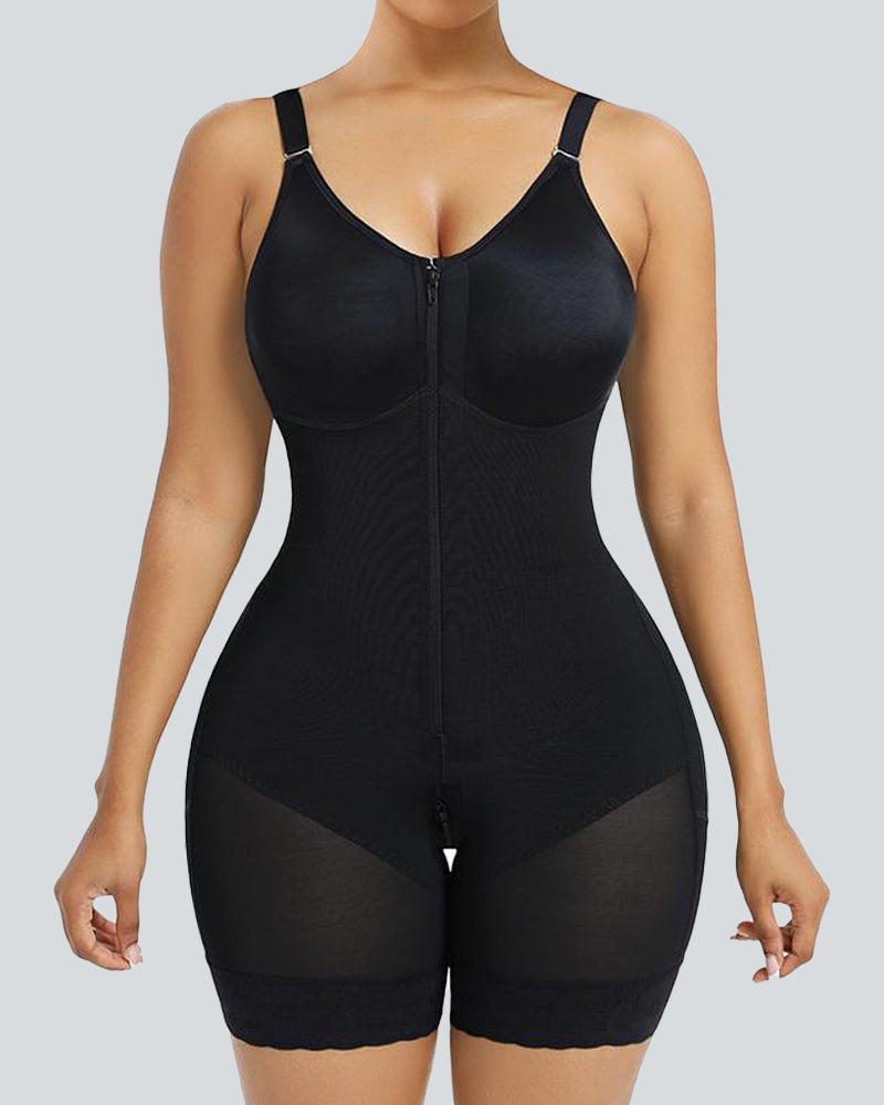 Tummy Control Butt Lifter Shaper with Zipper Crotch Fajas Colombianas Shapewear