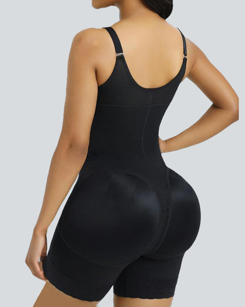 Tummy Control Butt Lifter Shaper with Zipper Crotch Fajas Colombianas Shapewear