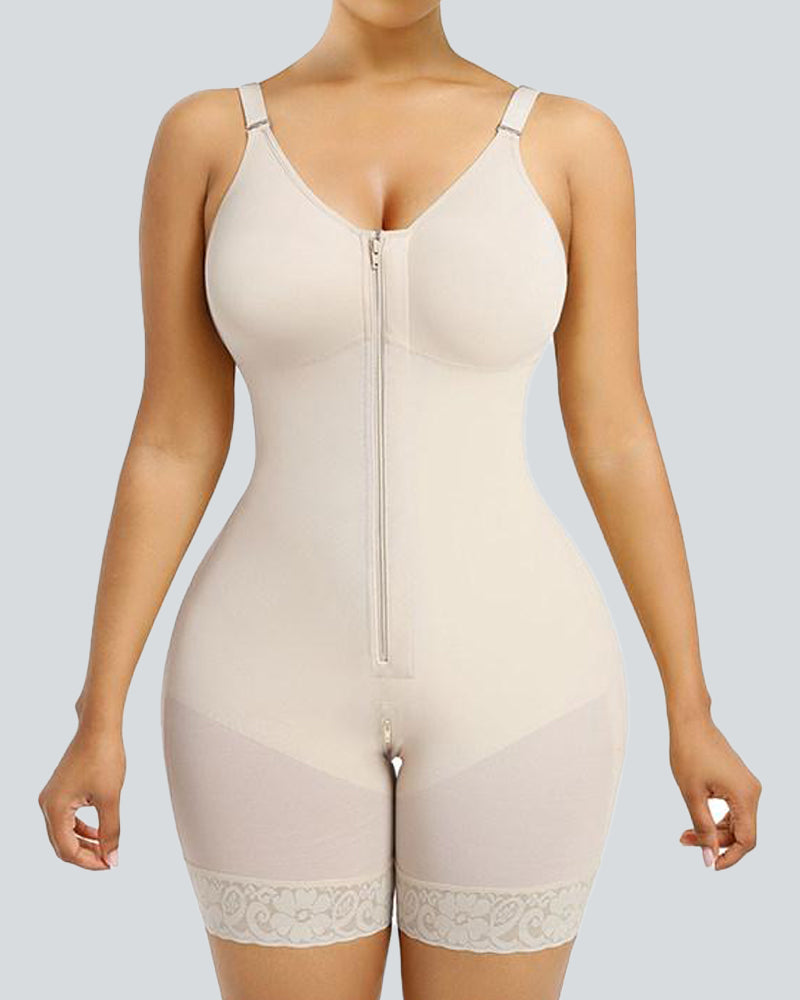 Tummy Control Butt Lifter Shaper with Zipper Crotch Fajas Colombianas Shapewear