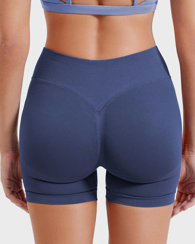 Workout Gym Impact Hidden Scrunch Butt Lifting Seamless Shorts