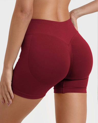 Workout Gym Impact Hidden Scrunch Butt Lifting Seamless Shorts