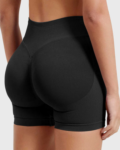 Workout Gym Impact Hidden Scrunch Butt Lifting Seamless Shorts