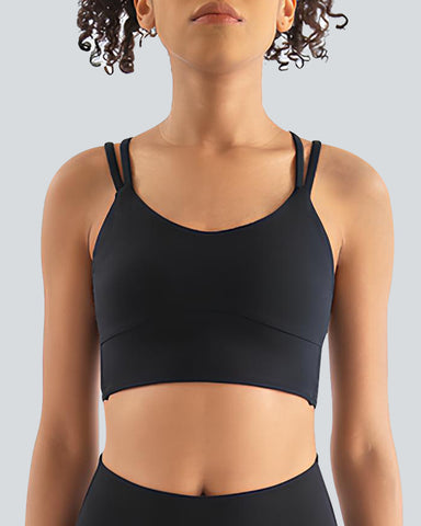 Low Support Crisscross Backless Yoga Sports Bra