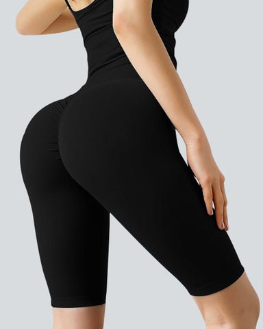 High Waisted Butt-lifting Workout Biker Shorts 8'' For Women