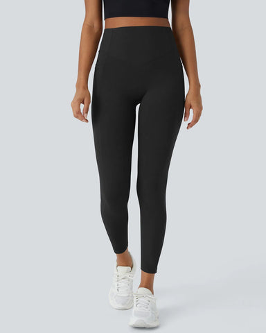 High Waisted Butt Lifting Tummy Control Side Pocket Shaping Training Leggings（复制图片）