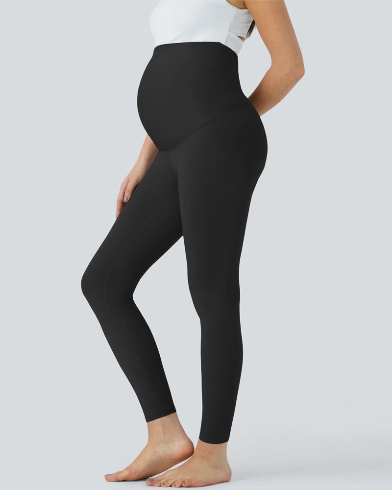 High Waisted Maternity Leggings for Women Over The Belly