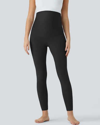 High Waisted Maternity Leggings for Women Over The Belly