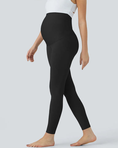 High Waisted Maternity Leggings for Women Over The Belly