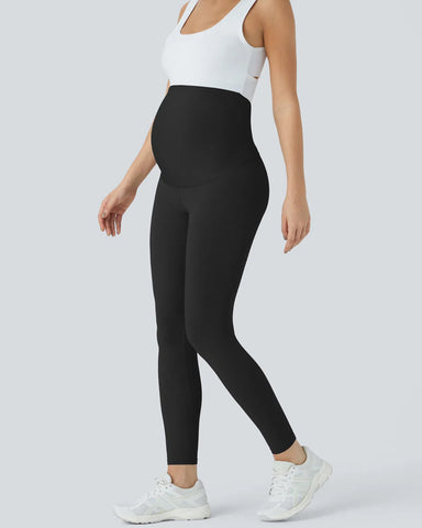 High Waisted Maternity Leggings for Women Over The Belly