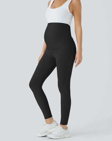 High Waisted Maternity Leggings for Women Over The Belly