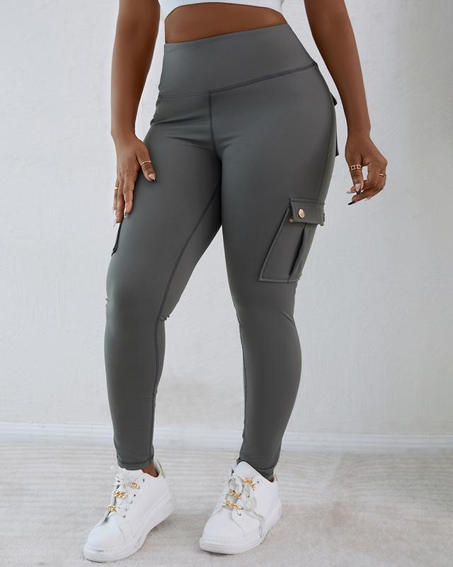 Butt Lifting High Waist Tummy Control Cargo Leggings