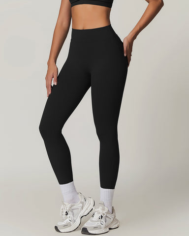 Y2K Wide Waistband High Stretch Pocket Cargo Butt Lifting Workout Quick Drying Leggings