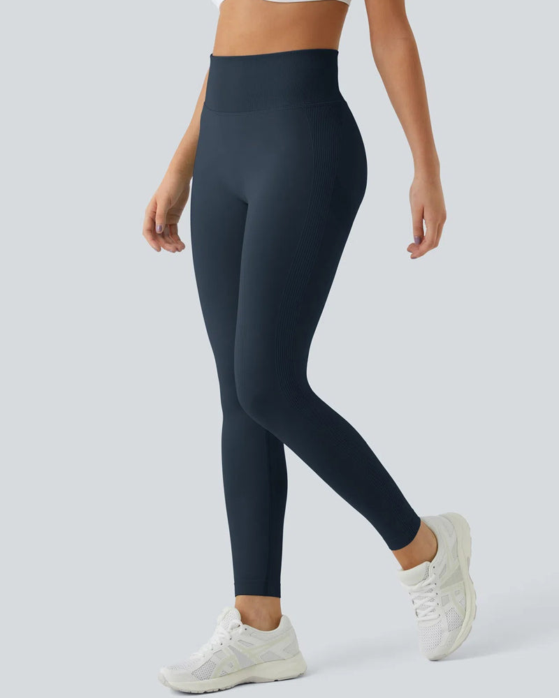 High Waisted Tummy-Control Butt Lifting Seamless Workout Leggings