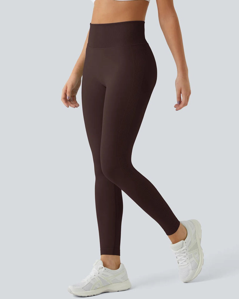 High Waisted Tummy-Control Butt Lifting Seamless Workout Leggings