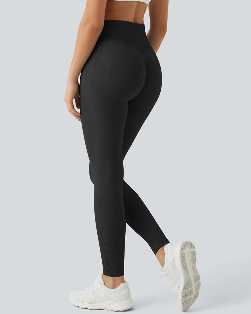 High Waisted Tummy-Control Butt Lifting Seamless Workout Leggings