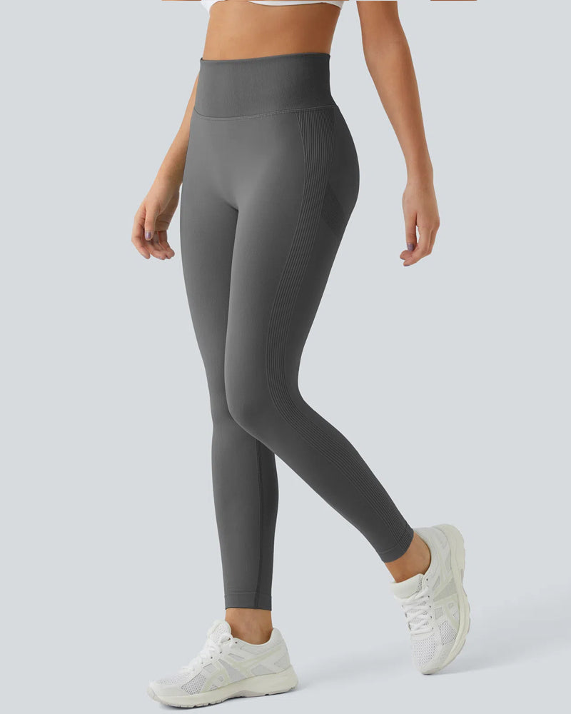 High Waisted Tummy-Control Butt Lifting Seamless Workout Leggings