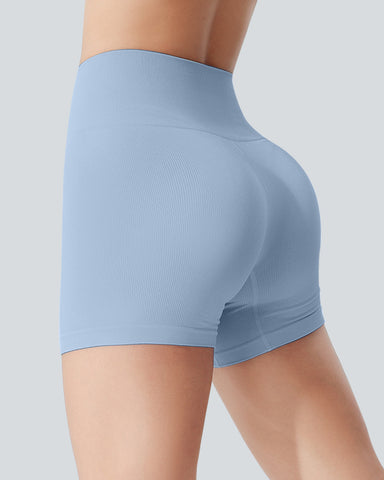 Scrunch Butt Lifting Gym Seamless Biker Shorts For Women
