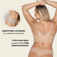 Woobilly®-Comfort Posture Corrector Bra with Contour Cups Bra (BUY 1 GET 2 FREE)-BEIGE+White+Black