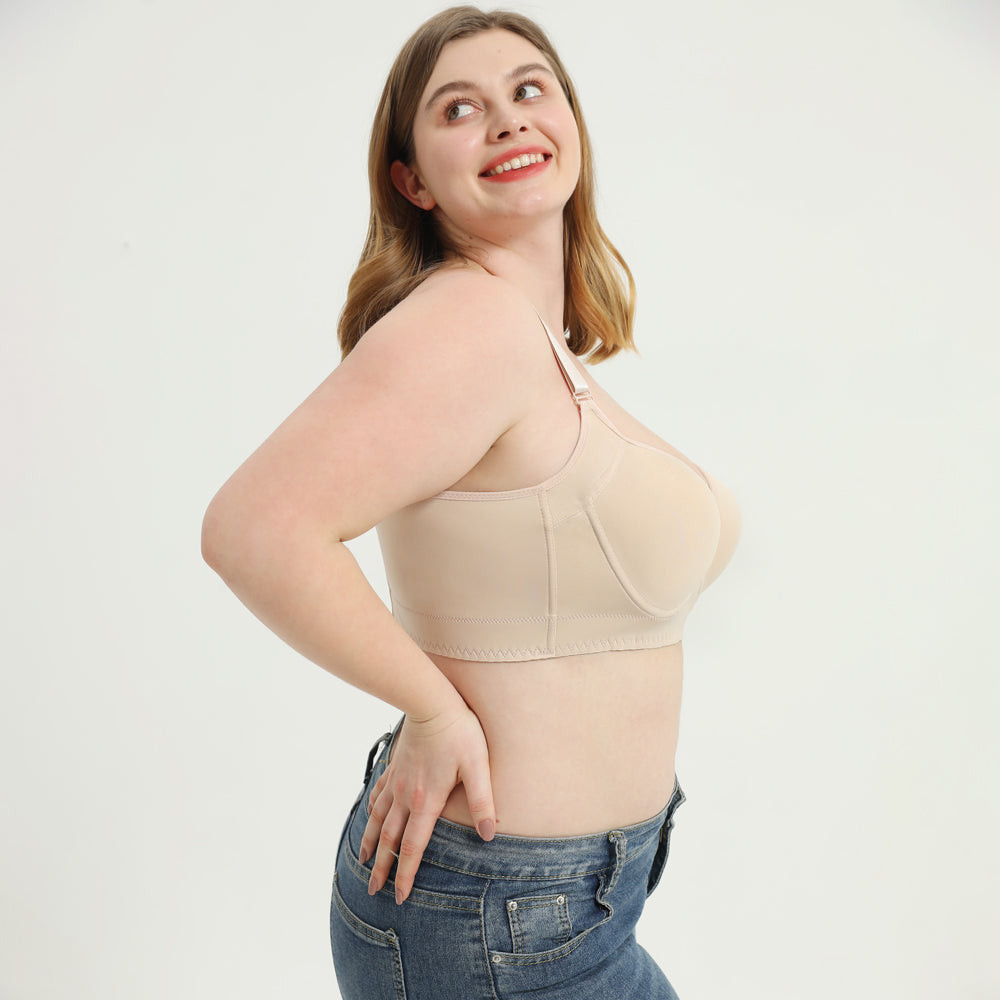 Woobilly Deep Cup Bra Hide Back Fat With Shapewear Incorporated-Nude（Buy 1  Get 1 Free） – Nile Santa