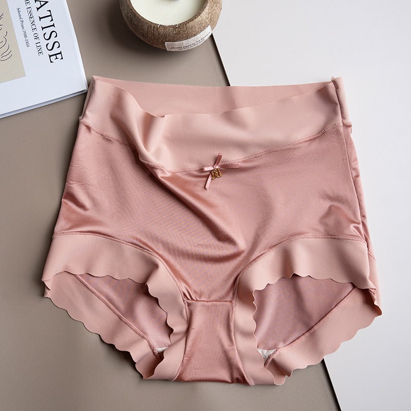 Women High Waist Abdominal Panties V-shaped Solid Lace Briefs Underwear  Cotton Antibacterial Hip Lifting Underwear