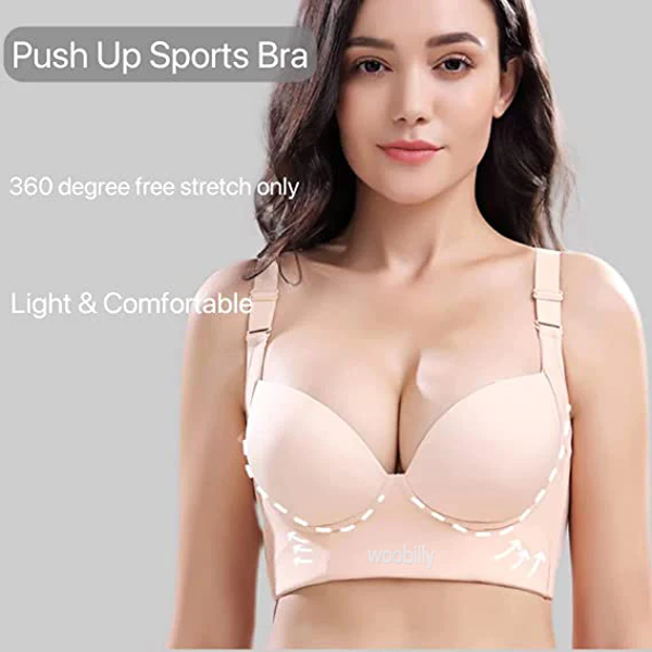 Fashion Deep Cup Bra with shapewear incorporated (Size runs the