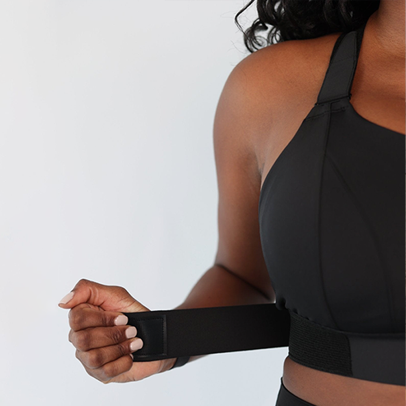 Buy Women's Zip Front Sports Bra Wireless Post-Surgery Bra Active Yoga Sports  Bras, 3 Pack(black+grey+navy Blue), X-Large at