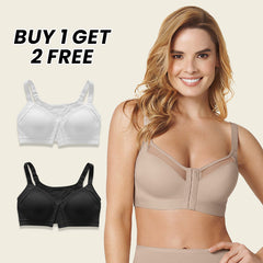 Woobilly®-Comfort Posture Corrector Bra with Contour Cups Bra (BUY 1 GET 2 FREE)-BEIGE+White+Black