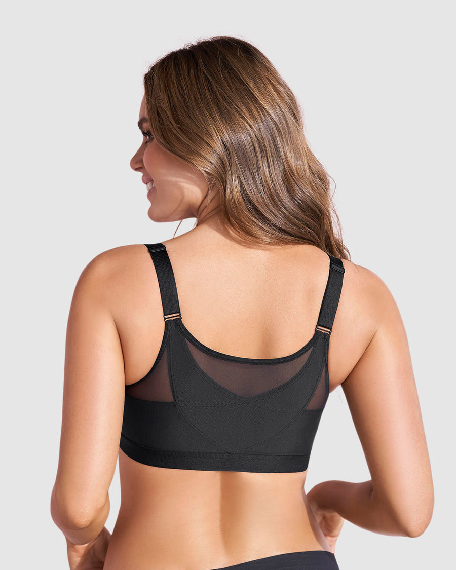 Woobilly®-Comfort Posture Corrector Bra with Contour Cups Bra (BUY 1 GET 2 FREE)-BLACK