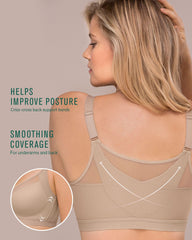 Woobilly®-Comfort Posture Corrector Bra with Contour Cups Bra (BUY 1 GET 2 FREE)-BEIGE+White+Black